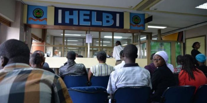  A past photo of loanees wait to receive services at the HELB offices in Naairobi.