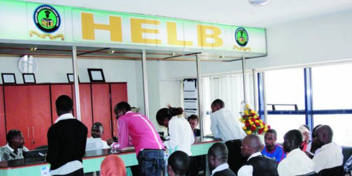 A photo of Kenyans receiving services at the HELB headquarters in Nairobi.