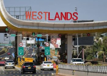 A view of Nairobi Expressway Westlands Toll Station.