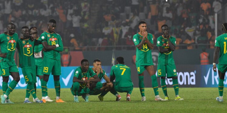 Senegal football national team after their lost to Ivory Coast.