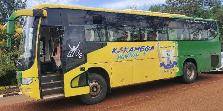 A photo of Kakamega Homeboyz's bus owned by Toto Shimanyula. photo/courtesy. 