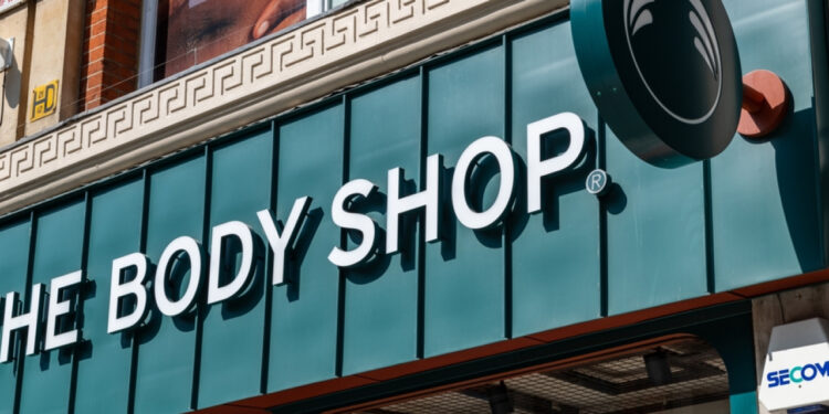 A photo Body Shop building in UK.