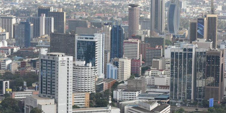 A photo of Nairobi CBD. 