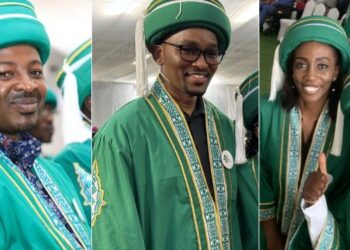 A photo collage showing some of the journalists who graduated from Aga Khan University on February 17, 2024.