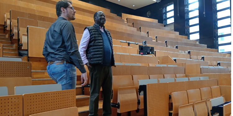 Former Prime Minister Raila Odinga at Herder Institute, his alma mater in Leipzig, Germany. PHOTO/ ODM.