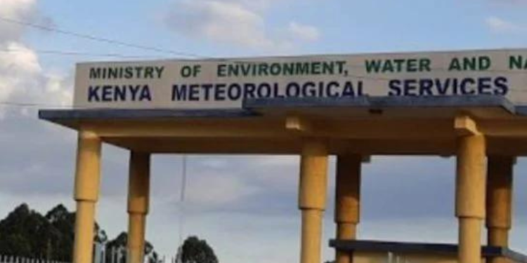 Kenya Meteorological Department has said six areas will receive rainfall