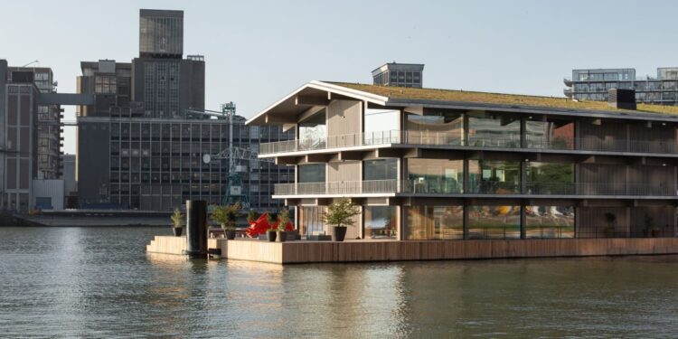 FOR: Inside Unique Floating Office in Rotterdam, Netherlands