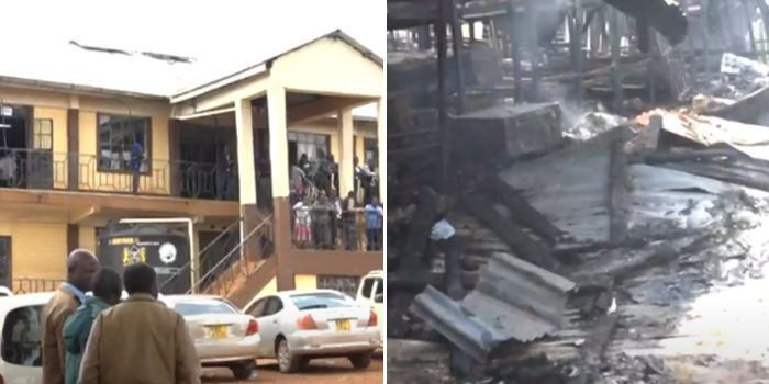 Nyakoiba school in Kisii dormitory on fire. 