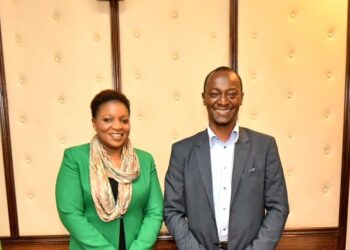 Health CS Susan Kihika and KMA President Simon Kigondu. PHOTO/ Health CS