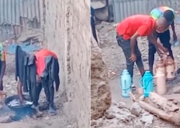 Reactions as Kahawa Hawkers are Captured Cooking Using Hands