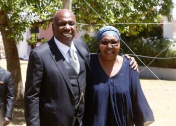 Gideon Moi with her late sister June Moi. PHOTO/ Courtesy