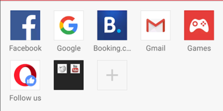 Opera Mini app displayed on a phone with other icons. PHOTO/ Courtesy