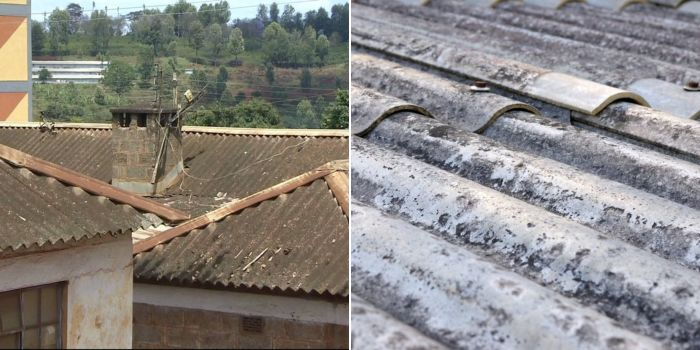  A collage of different houses with asbestos roofing in Kenya. PHOTO/ Courtesy