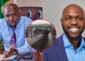 A photo collage of Transport Cabinet Secretary Kipchumba Murkomen (left) and CNN Journalist Larry Madowo.