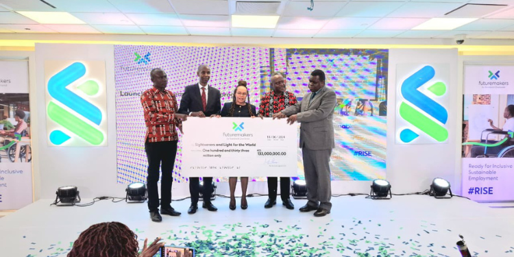 During the launch of the programme. Photo/Standard Chart Bank(X).