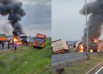 Accident Scene along Souther Bypass. PHOTO/Courtesy