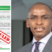 A side-to-side phot of Safaricom CEO Peter Ndegwa (right) and screenshot of Safaricom notice (left). Photo/Safaricom(X)