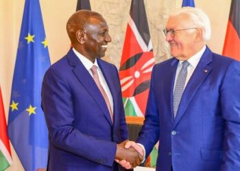 President William Ruto and his Germany counterpart Dr Frank-Walter Steinmeier at Schloss Bellevue, Berlin on March 27, 2023. PHOTO/ PCS.