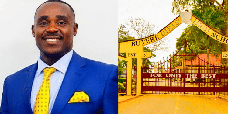 A Collage of Cleophas Malala and Butere Girls High School PHOTO/Malala/Butere Girls